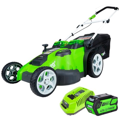 Аккумуляторная газонокосилка Greenworks 2500207vb G40LM49DBK4