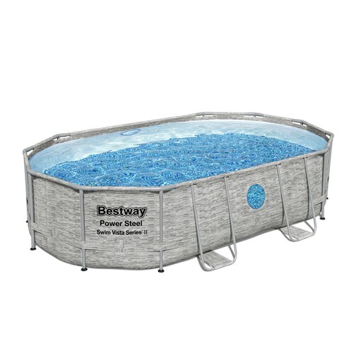 Бассейн Bestway Power Steel Swim Vista Series II в комплекте 56946