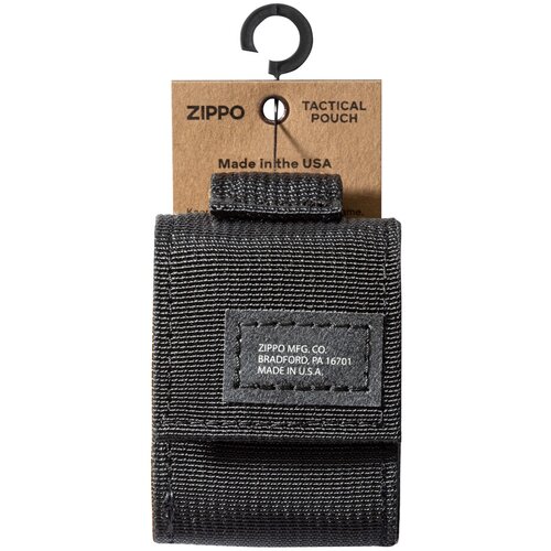 Чехол для зажигалки Zippo 48400 с фиксатором на ремень чёрный фото