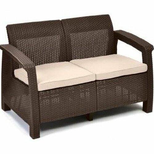 Диван садовый KETER 2х местный Corfu Russia Love Seat