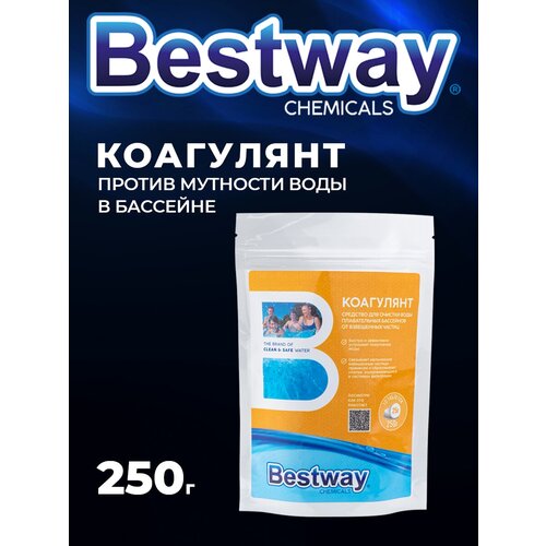 Коагулянт Bestway Chemicals Средство в таблетках для очистки воды от взвешенных частиц в бассейнах 250 гр фото