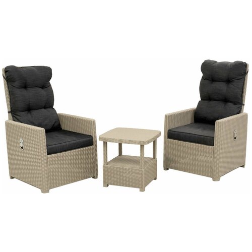 Комплект уличной мебели B: rattan MANCHESTER SET 2 серый фото