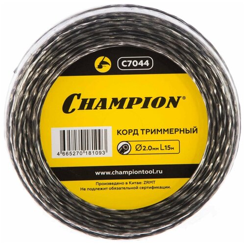 Корд триммерный Champion Tri-twist 2.0мм*15м C7044 фото