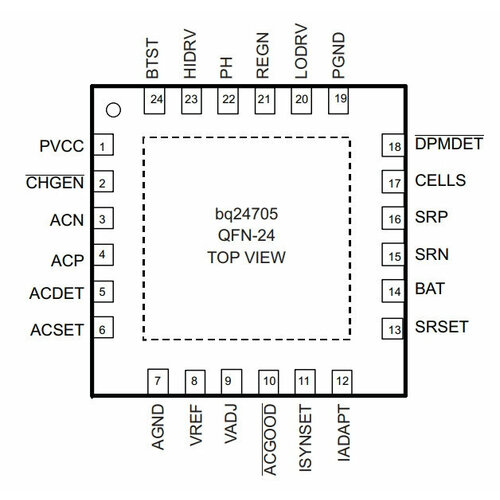 Микросхема BQ24705 фото