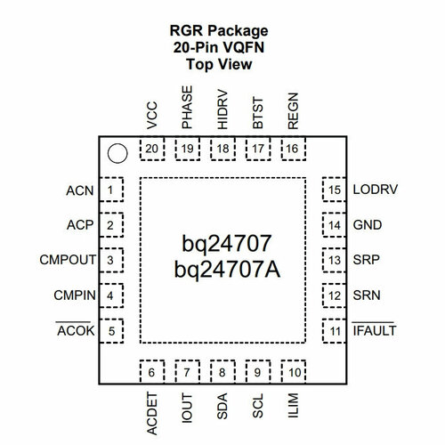 Микросхема BQ24707 фото
