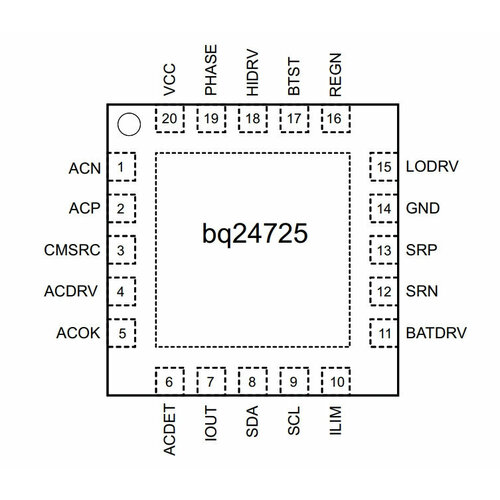 Микросхема BQ24725 фото