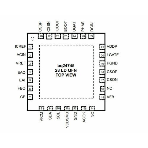 Микросхема BQ24745 фото