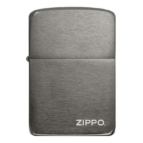 Оригинальная бензиновая зажигалка ZIPPO 1941 Replica™ 24485 с покрытием Black Ice фото