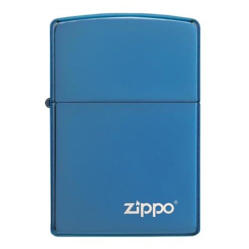 Оригинальная бензиновая зажигалка ZIPPO 20446ZL ZIPPO Logo с покрытием Sapphire фото