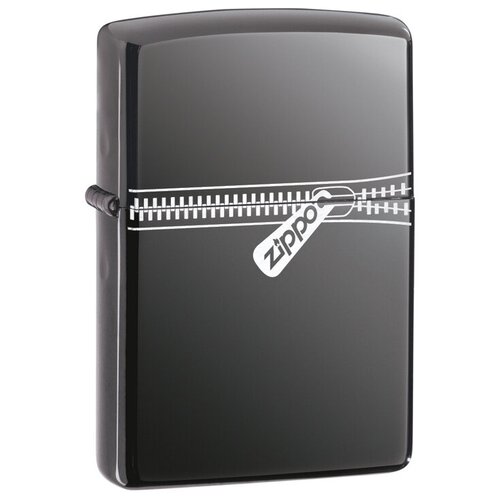 Оригинальная бензиновая зажигалка ZIPPO 21088 Zipped с покрытием Black Ice ® фото