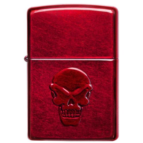 Оригинальная бензиновая зажигалка ZIPPO 21186 Doom с покрытием Candy Apple Red фото