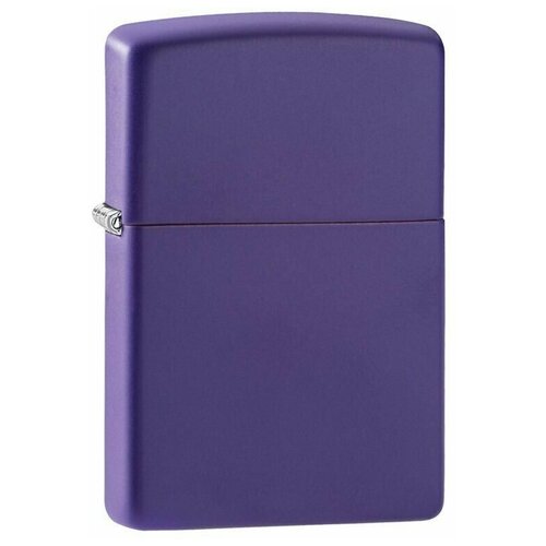 Оригинальная бензиновая зажигалка ZIPPO 237ZL ZIPPO Logo с покрытием Purple Matte фото