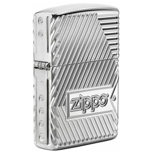 Оригинальная бензиновая зажигалка ZIPPO 29672 Armor® с покрытием High Polish Chrome фото