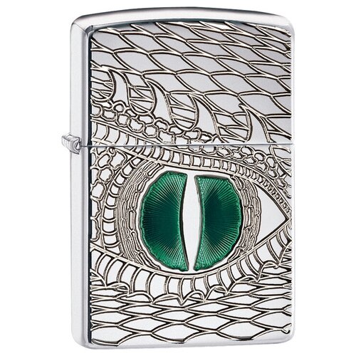 Оригинальная бензиновая зажигалка ZIPPO Armor™ 28807 Dragon Eye с покрытием High Polish Chrome - Глаз Дракона фото