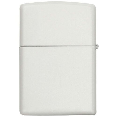 Оригинальная бензиновая зажигалка ZIPPO Classic 214 с покрытием White Matte фото