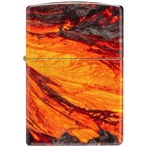 Оригинальная бензиновая зажигалка ZIPPO Classic 48622 Lava Flow с покрытием 540 Color - Поток лавы фото