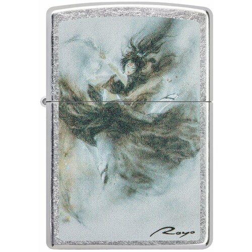 Оригинальная бензиновая зажигалка ZIPPO Classic 49766 Luis Royo с покрытием Street Chrome - Девушка в танце Луиса Ройо фото