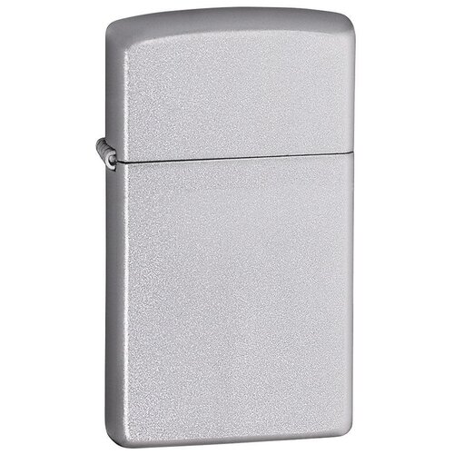 Оригинальная бензиновая зажигалка ZIPPO Slim 1605 с покрытием Satin Chrome фото