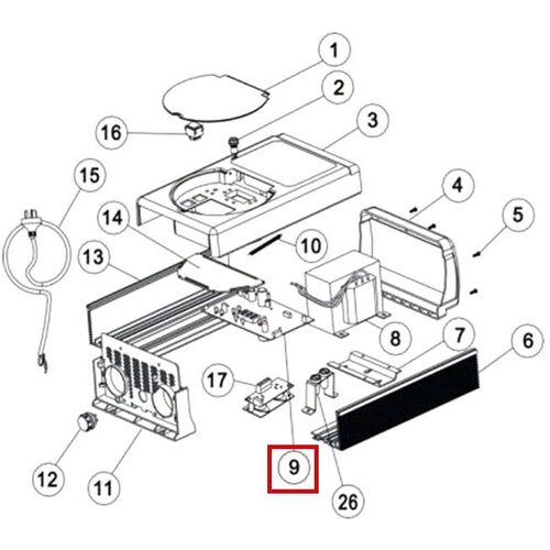 Плата контроля хлоратора Aquaviva SSC50 PCB Ver5.6