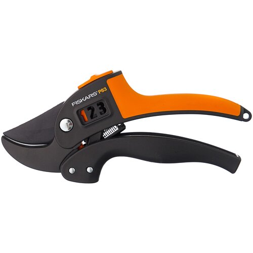 Секатор FISKARS PowerStep P83 черный/оранжевый фото