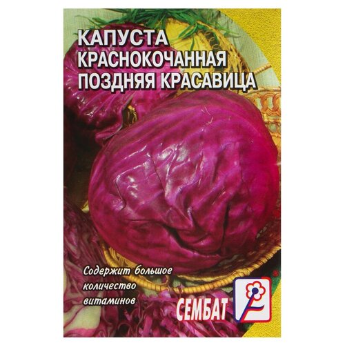 Семена Капуста краснокочанная "Поздняя красавица"