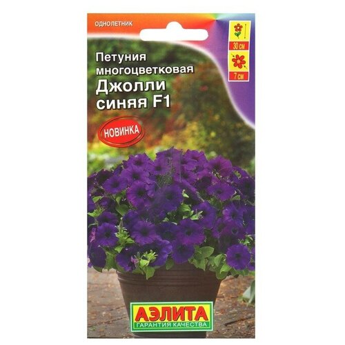 Семена Петуния Джолли синяя F1 многоцветковая