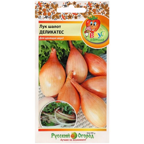 Семена Русский Огород Вкуснятина Лук шалот Деликатес 0.2 г фото