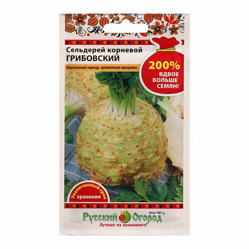 Семена Сельдерей корневой Грибовский 1 г фото