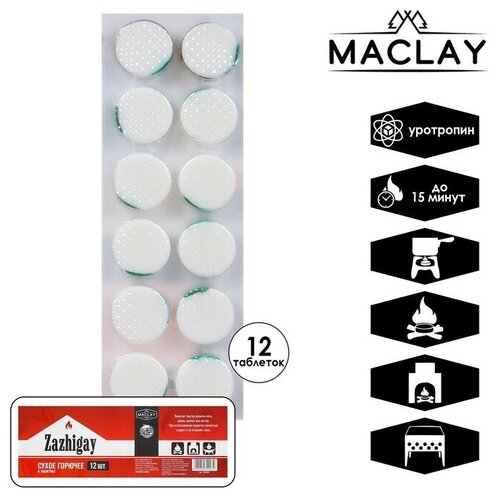 Сухое горючее Maclay «Зажигай»