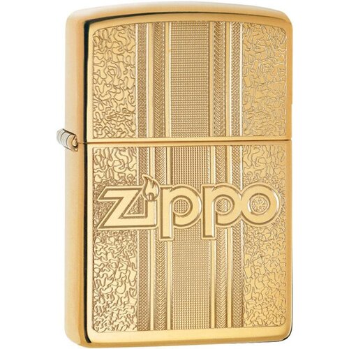 Зажигалка Zippo 29677 Бензиновая Pattern Design High Polish Brass фото