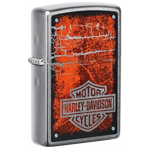 Зажигалка Zippo 49658 бензиновая Harley-Davidson Street Chrome фото