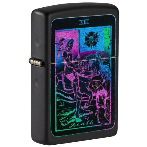 Зажигалка Zippo 49698 бензиновая Tarot Card Black Matte фото