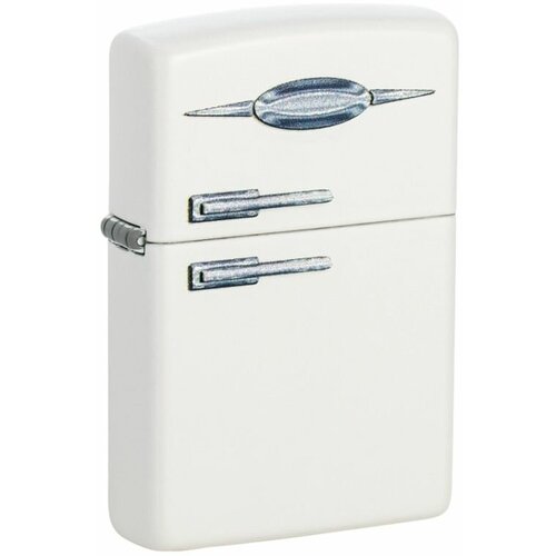 Зажигалка Zippo Retro Fridge Design с покрытием White Matte 49636 фото