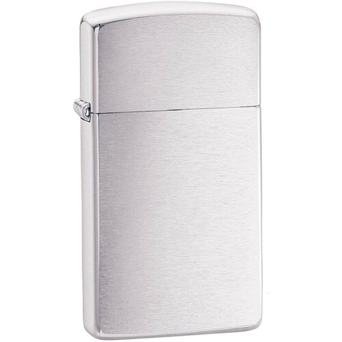 Zippo Slim зажигалка бензиновая Brushed Chrome 42 г фото