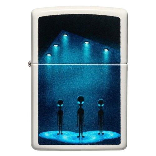 Zippo Зажигалка Aliens Design белый/синий 1 шт. 81.65 г фото