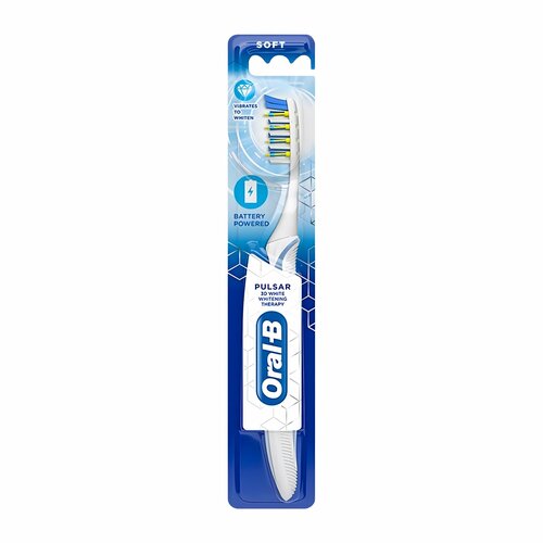 Зубная щетка с батарейным питанием Oral-b Pulsar 3D White Soft